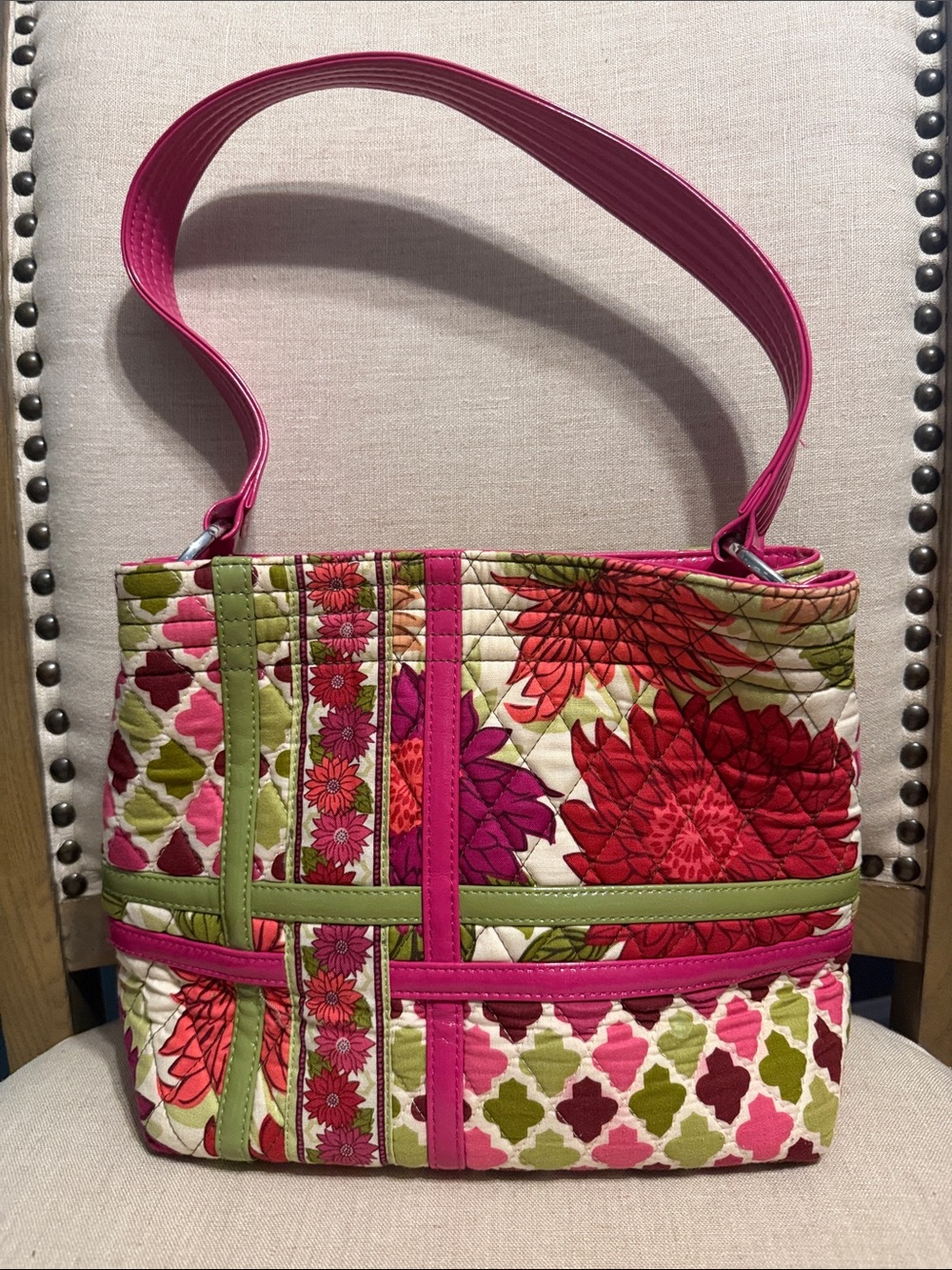 Vera Bradley "Tote Sweet" Tote Bag in the "Hello Dahlia" Design